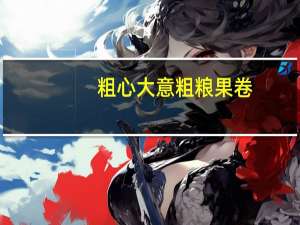 粗心大意 粗粮果卷(海苔味)的热量是多少