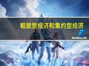 粗放型经济和集约型经济