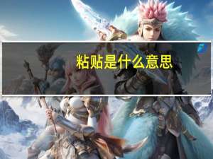粘贴是什么意思