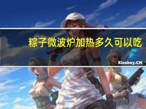 粽子微波炉加热多久可以吃