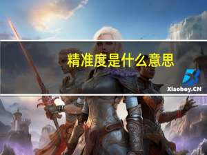 精准度是什么意思