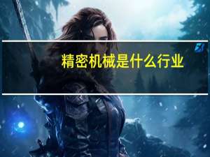 精密机械是什么行业