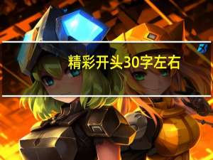 精彩开头30字左右（精彩开头）