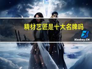 精材艺匠是十大名牌吗