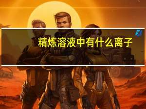 精炼溶液中有什么离子