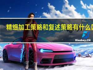 精细加工策略和复述策略有什么区别