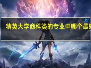 精英大学商科类的专业中哪个最好呢
