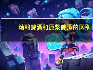 精酿啤酒和原浆啤酒的区别