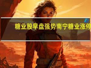 糖业股早盘强势南宁糖业涨停
