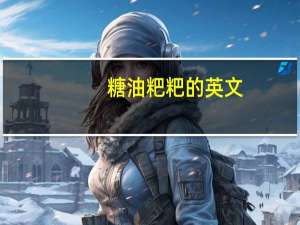 糖油粑粑的英文