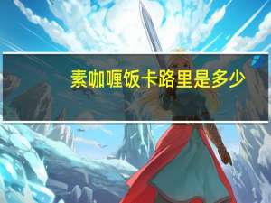 素咖喱饭卡路里是多少