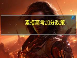 素描高考加分政策