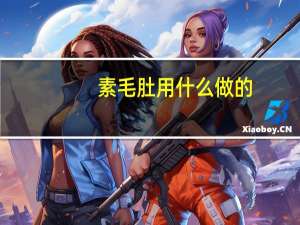 素毛肚用什么做的