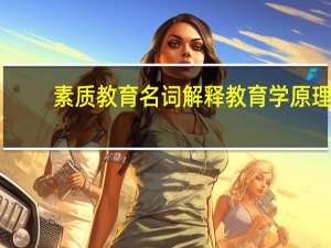 素质教育名词解释教育学原理