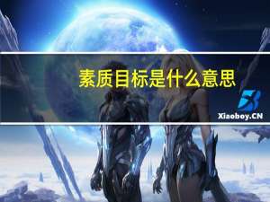 素质目标是什么意思