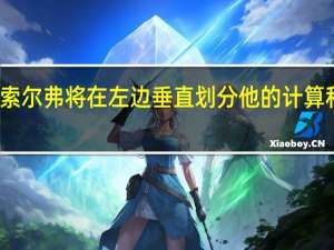 索尔弗将在左边垂直划分他的计算和陈述