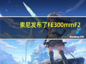 索尼发布了FE300mmF2.8GMOSS售价45999元将于2024年1月下旬上市