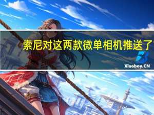 索尼对这两款微单相机推送了1.01版本新固件紧急修复了这一BUG