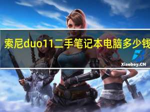 索尼duo11二手笔记本电脑多少钱小说