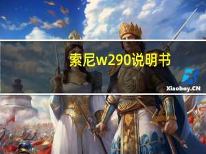 索尼w290说明书（索尼w290）