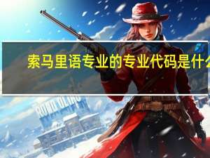索马里语专业的专业代码是什么