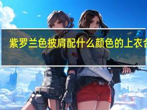 紫罗兰色披肩配什么颜色的上衣合适