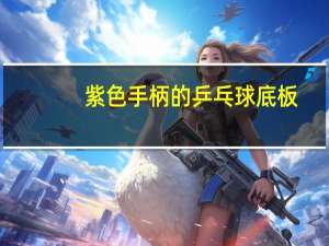 紫色手柄的乒乓球底板