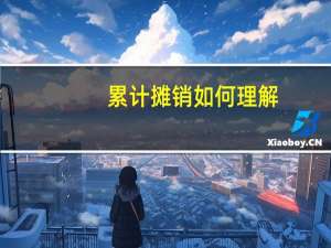 累计摊销如何理解