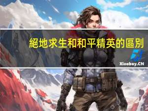 絕地求生和和平精英的區別