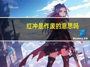 红冲是作废的意思吗