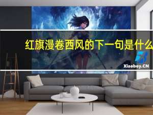 红旗漫卷西风的下一句是什么
