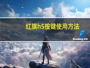 红旗h5按键使用方法