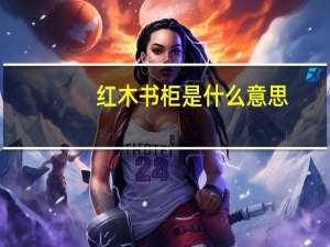 红木书柜是什么意思