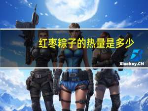 红枣粽子的热量是多少