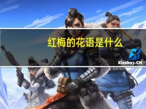 红梅的花语是什么