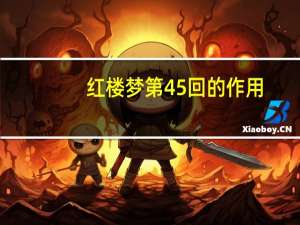 红楼梦第45回的作用