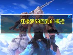 红楼梦58回到61概括