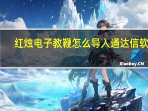 红烛电子教鞭怎么导入通达信软件（红烛电子教鞭）