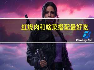 红烧肉和啥菜搭配最好吃