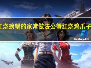 红烧螃蟹的家常做法公蟹 红烧鸡爪子的做法