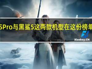 红魔7SPro与黑鲨5这两款机型在这份榜单中名列高位