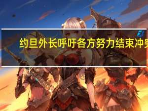 约旦外长呼吁各方努力结束冲突