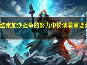 约旦外长在会见美国国务卿布林肯后表示美国在结束加沙战争的努力中扮演着重要角色；以色列正在犯下战争罪行不应凌驾于国际法之上