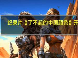 纪录片《了不起的中国颜色》开播：共5集 中国五大传统颜色