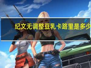 纪文无调整豆乳卡路里是多少