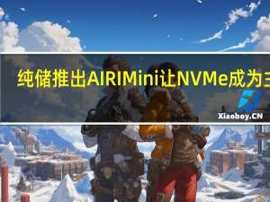 纯储推出AIRI Mini让NVMe成为主流