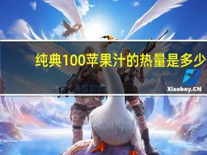 纯典 100%苹果汁的热量是多少