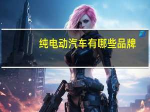 纯电动汽车有哪些品牌