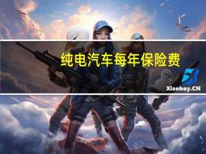 纯电汽车每年保险费