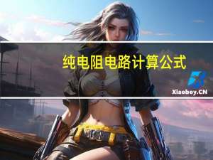 纯电阻电路计算公式